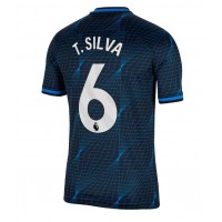 Chelsea Thiago Silva #6 Vieraspaita 2023-24 Lyhythihainen